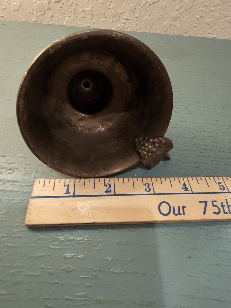 Vintage SilverPlate Wine Funnel W/Grape Design Handle-Very Good