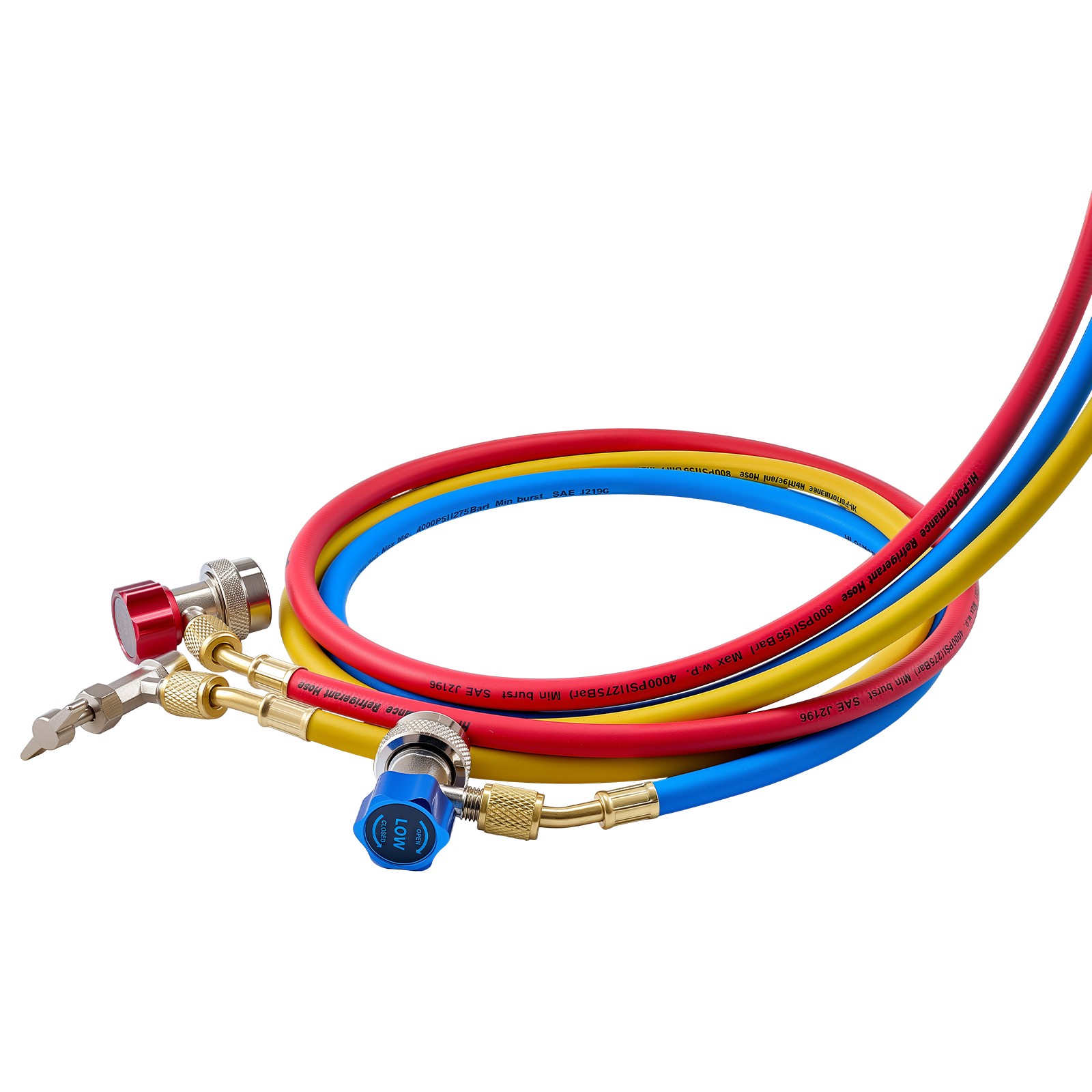 VEVOR AC Manifold Gauge Set 3-Way R134a R404A R1234yf R22 Refrigeration Charging