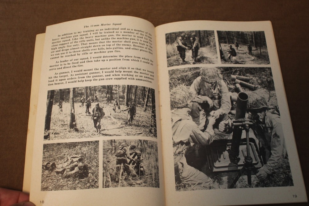 Original WW2 U.S. Army "IRTC" Infantry Training Booklet Named to GI w/Signatures