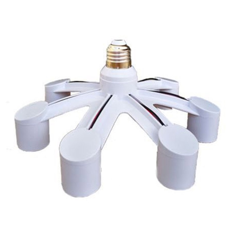 2/3/4/5/6/7 in 1 Light Bulb Socket Splitter, E27 Light Socket Adapter Conventer