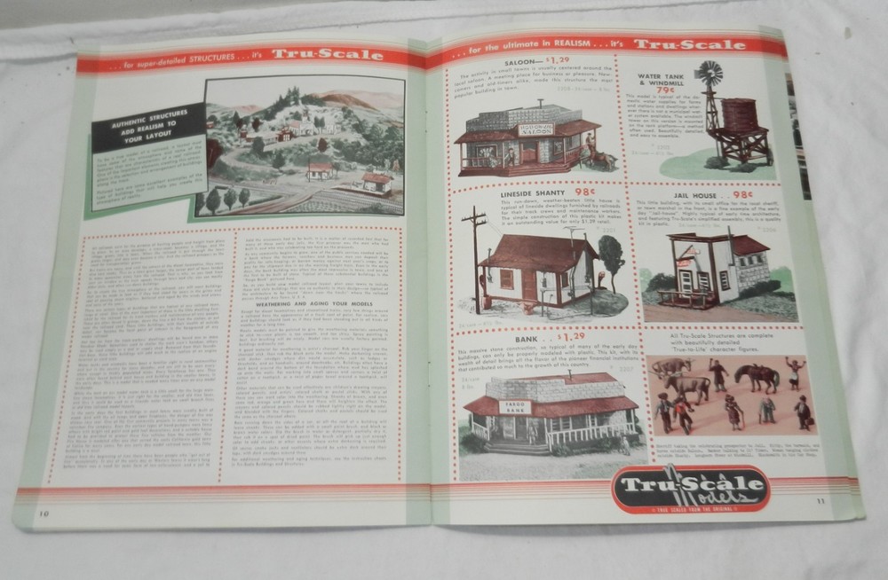 HO Tru-Scale Models Catalog 1966 Track, Structures, Scenery