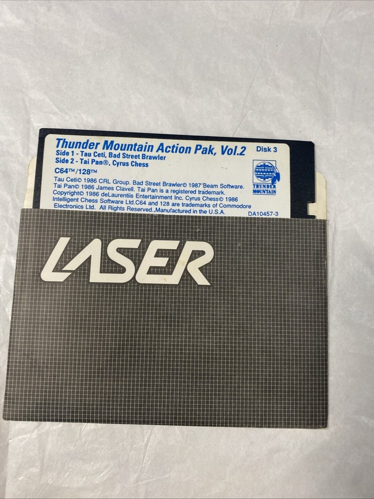 Thunder Mountain Action Pak, Vol. 2 Disk 3 Commodore 64 - Tested