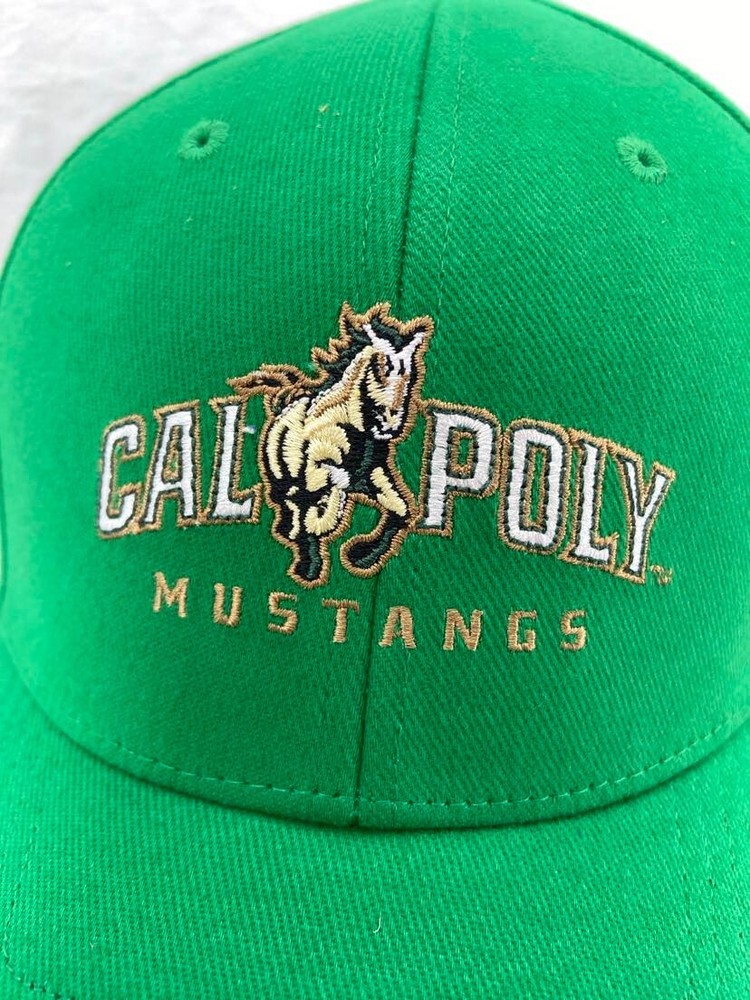 NEW Cal Poly California Polytechnic Mustangs Adidas Structured Flex Cap Hat M/L