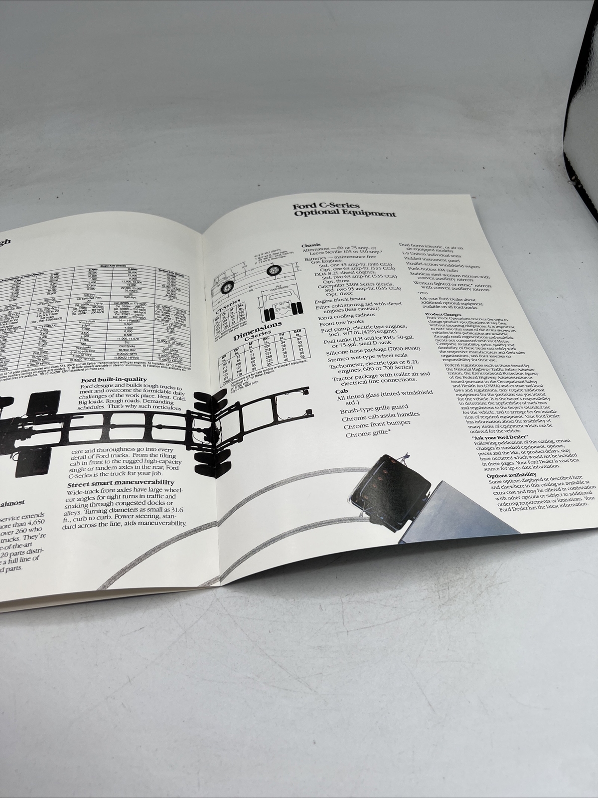 1984 FORD C SERIES SALES BROCHURE CATALOG