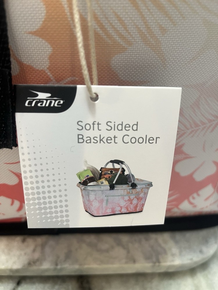 Crane Soft Sided Basket Cooler Collapsible Insulated
