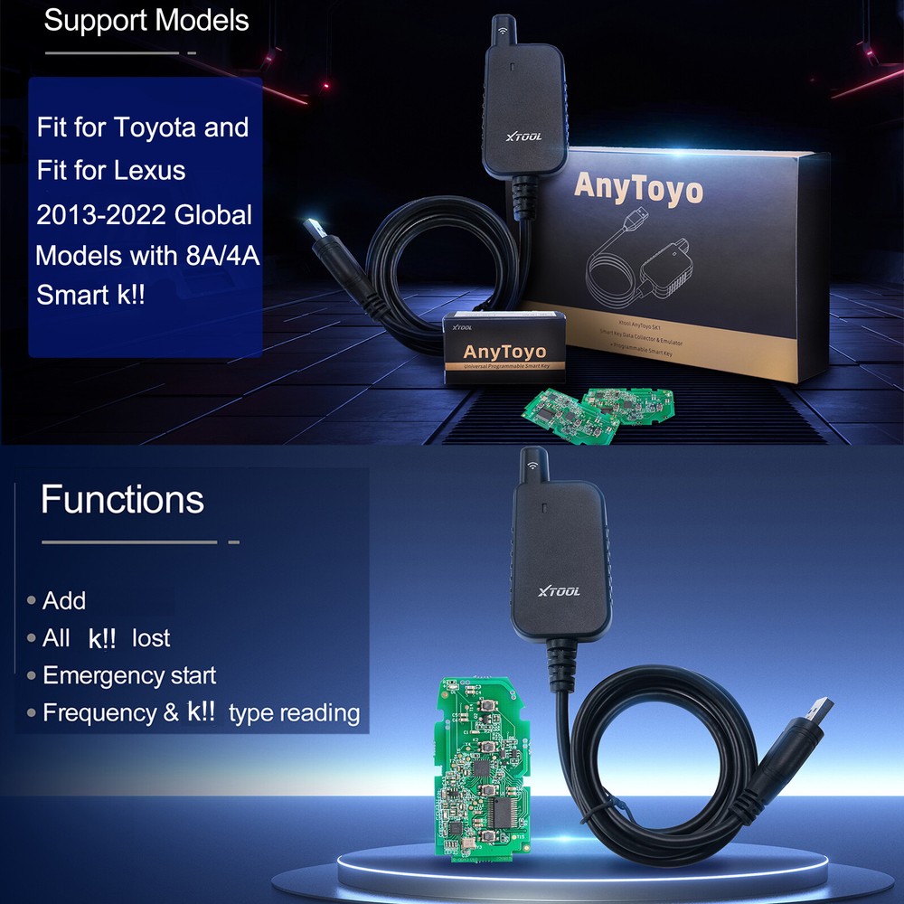 XTOOL X100MAX2 Full Set J2534 OEM Programming Diagnostic Scanner All Key Lost