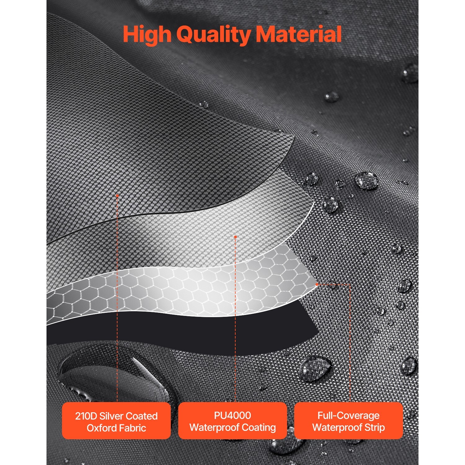 Outdoor Bike Storage Tent Fan-Shaped Waterproof Bike Tent Shed for 4 to 5 Bikes