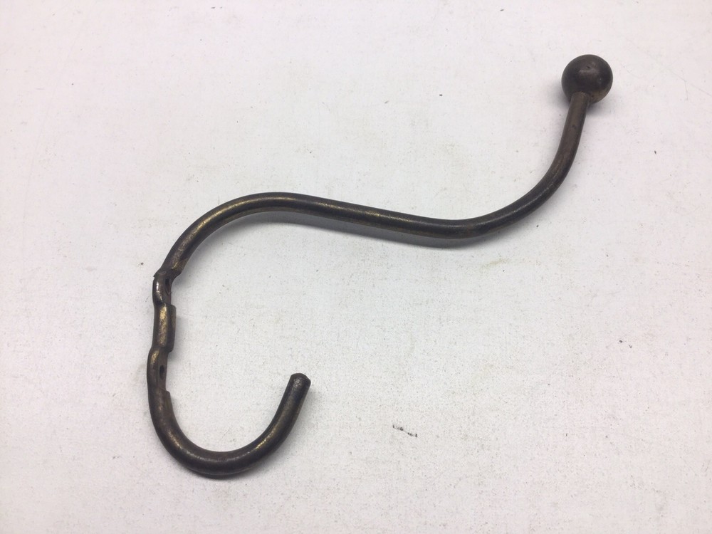 Antique Brass Plated Hall Tree Hat Rack Clothes Tree Hook