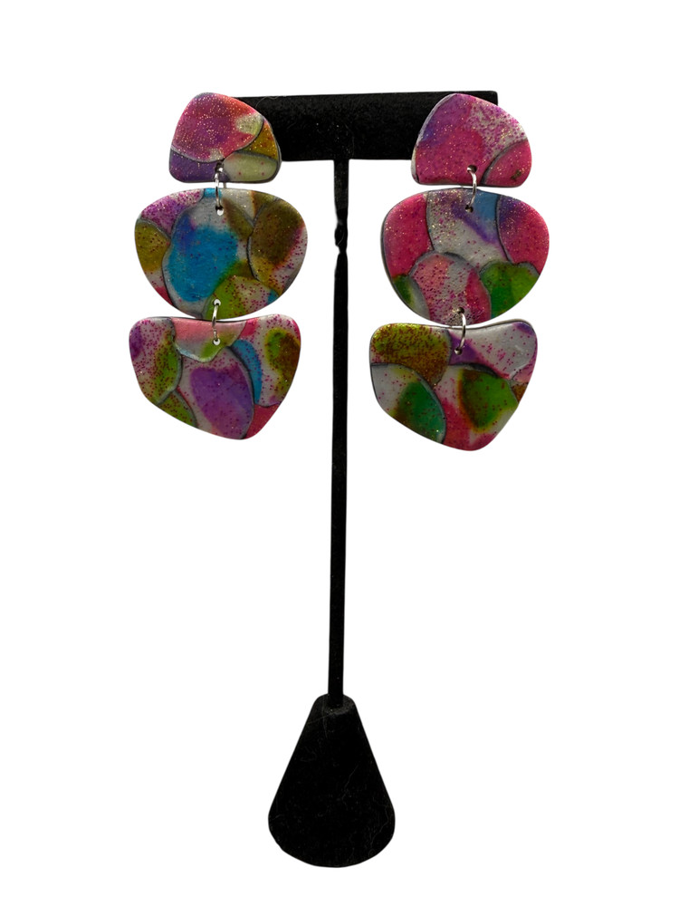 Handmade Polymer Clay Dangle Earrings