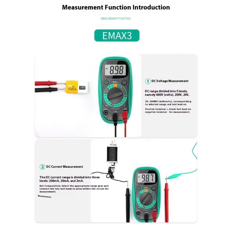 Digital Multimeter Resistance Multi Tester with Auto Off Function