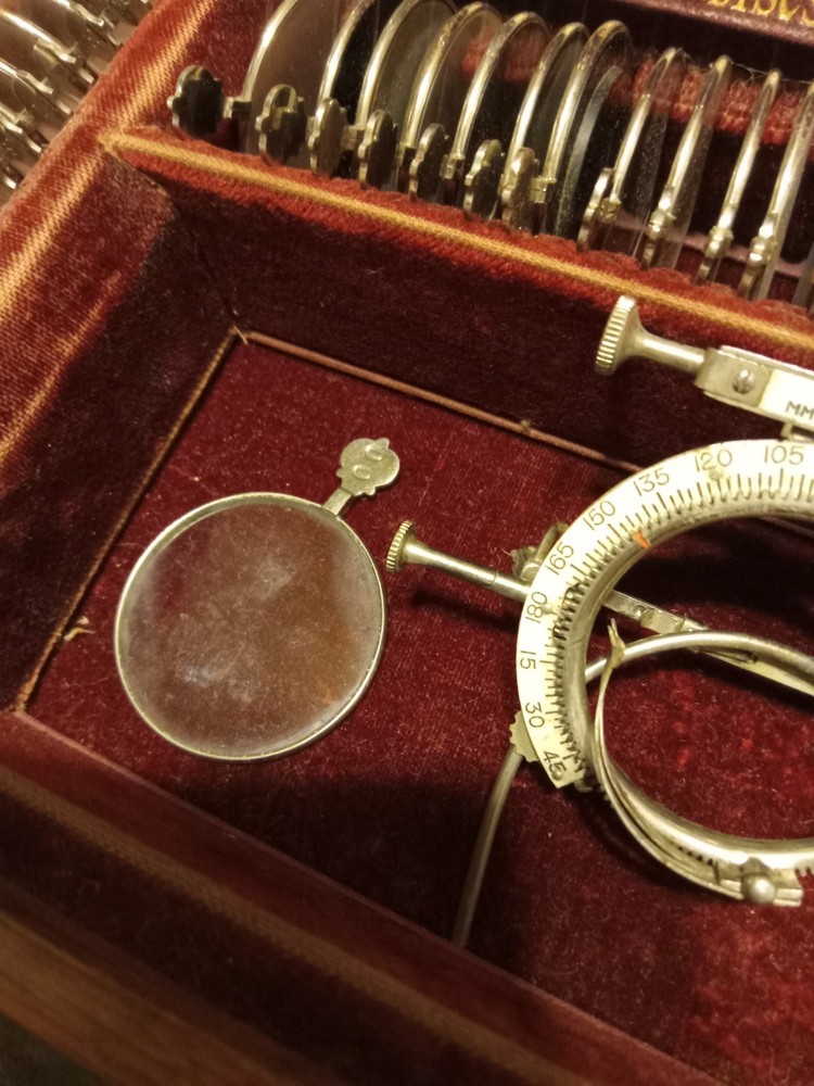 Antique Optical Optometry Eye Exam Testing Kit