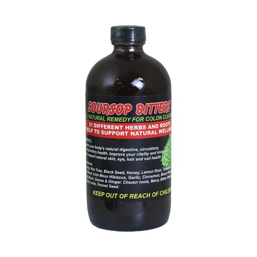 Soursop Living African Bitters, 100% Pure Natural Organic Herbal Detox 16 oz