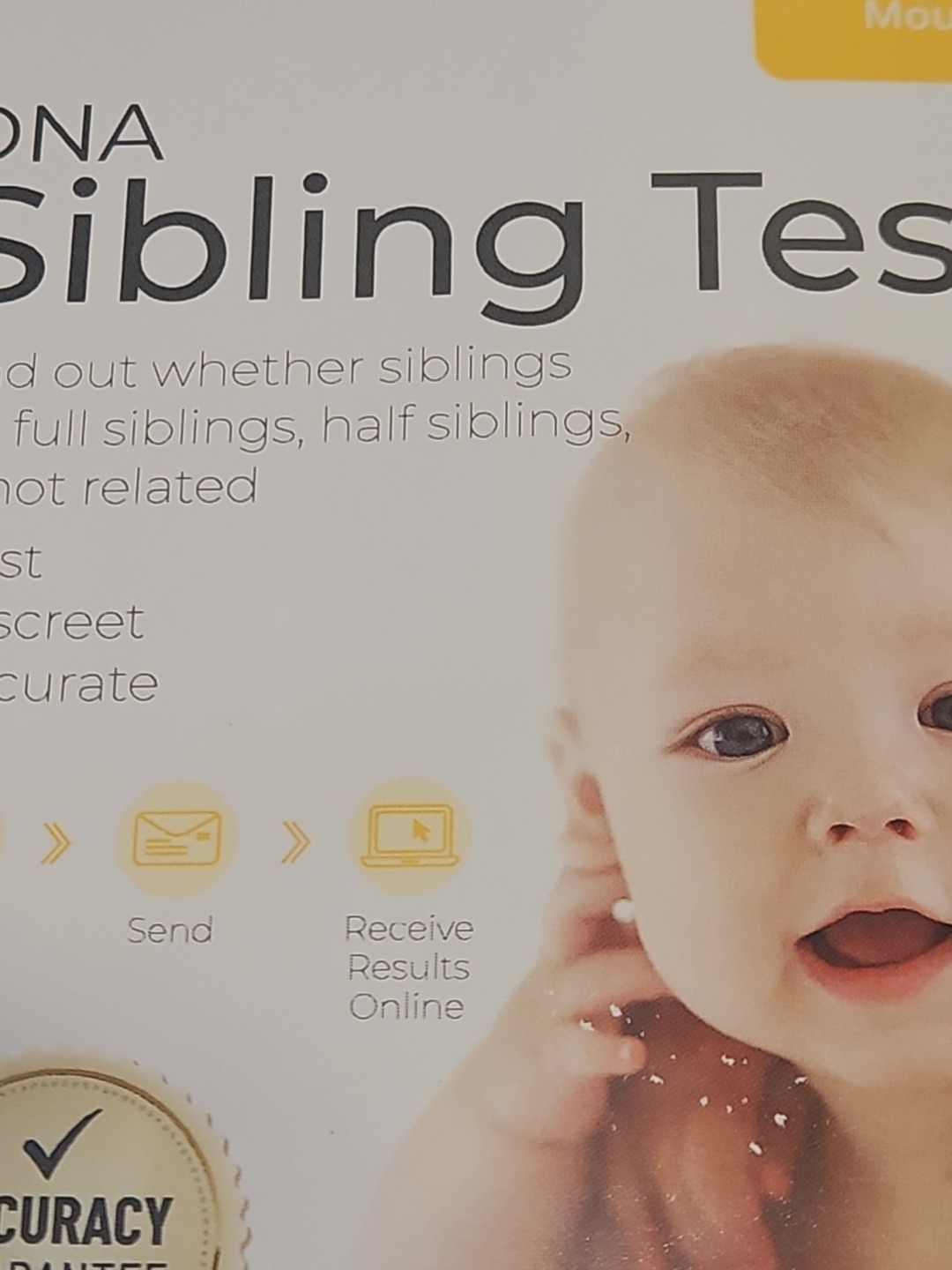 Genetrace DNA Sibling Test - at-Home Collection Kit for Full & Half Siblings