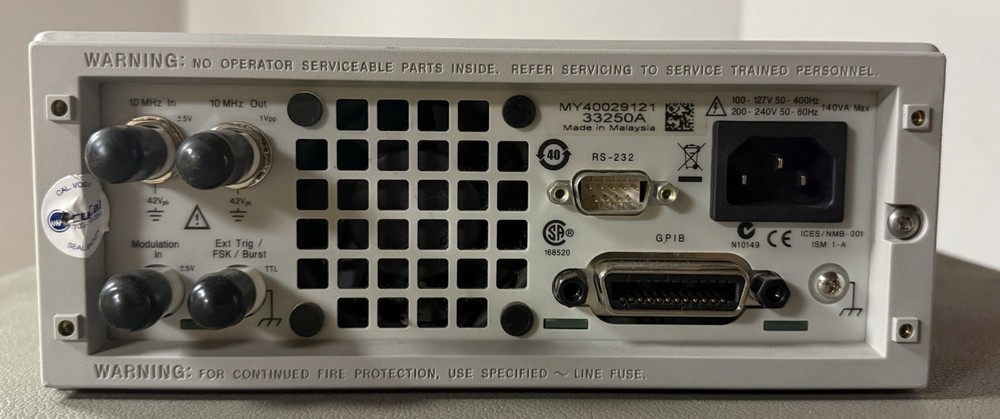 Agilent 33250A 80MHz Arbitrary Waveform Generator Tested READ