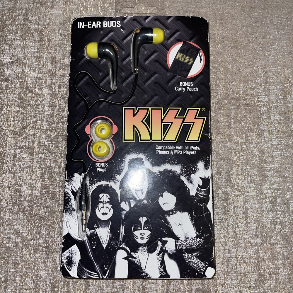 KISS Headphones  In-Ear Buds MISB 2011 Gene Paul Ace Peter