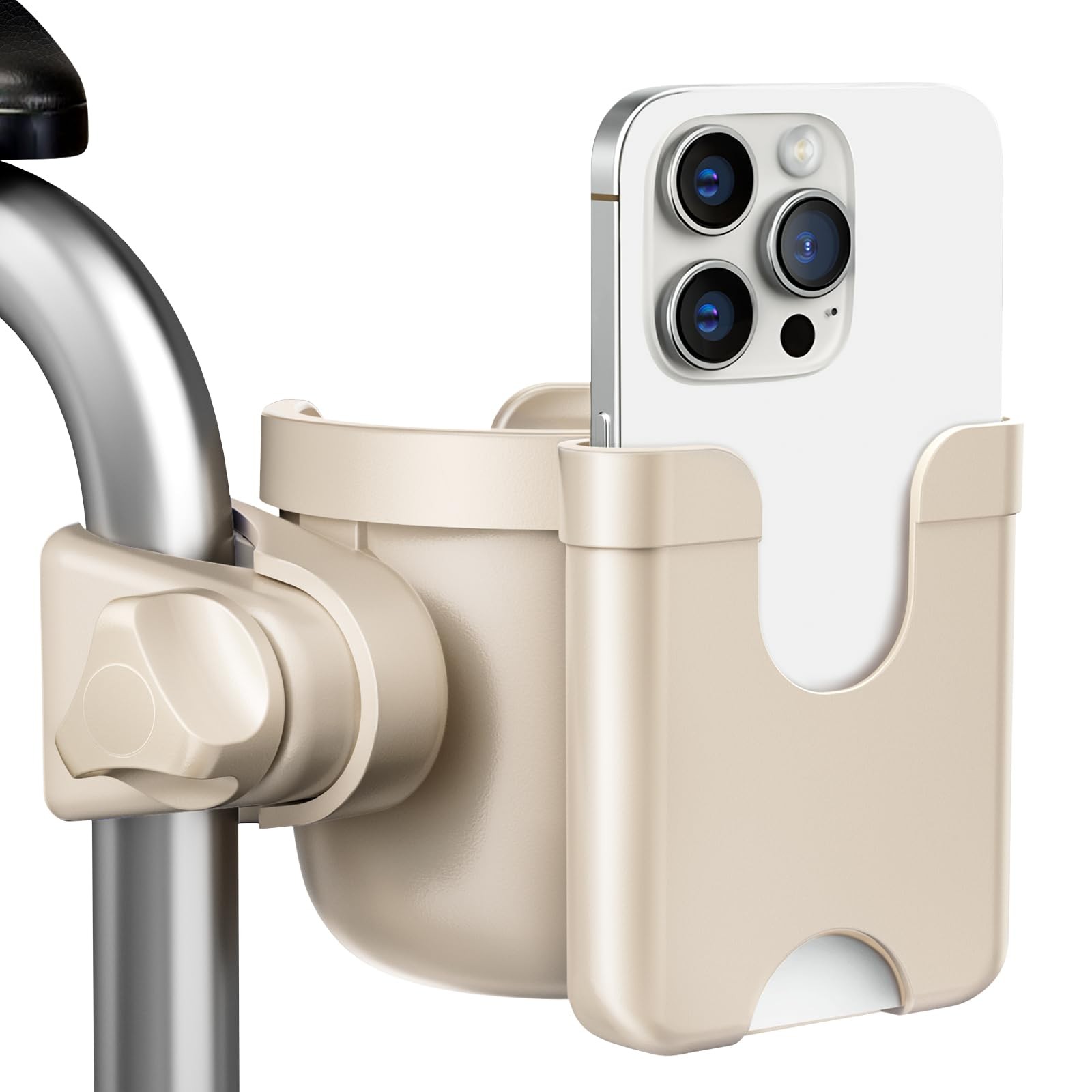 Guiseapue Cup Holder for Walker, Wheelchair Cup Holder with Phone Holder, Rol...