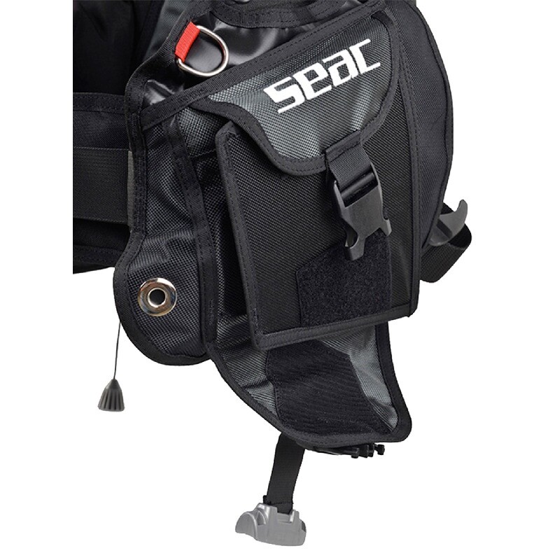 Seac Smart BCD, Size Medium, Drop Weight Pockets Black