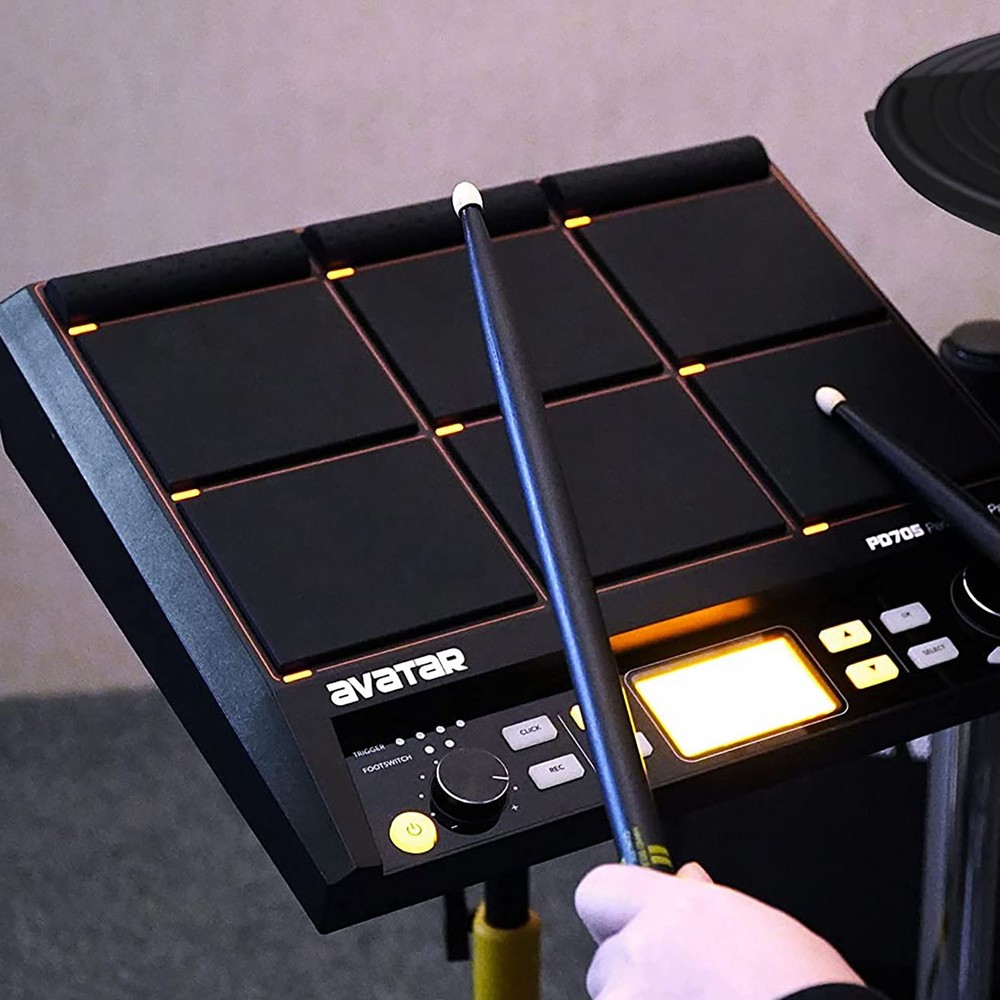 Avatar PD705 Percussion Sample Pad 9-Trigger Electric Drum Multipad USB MIDI