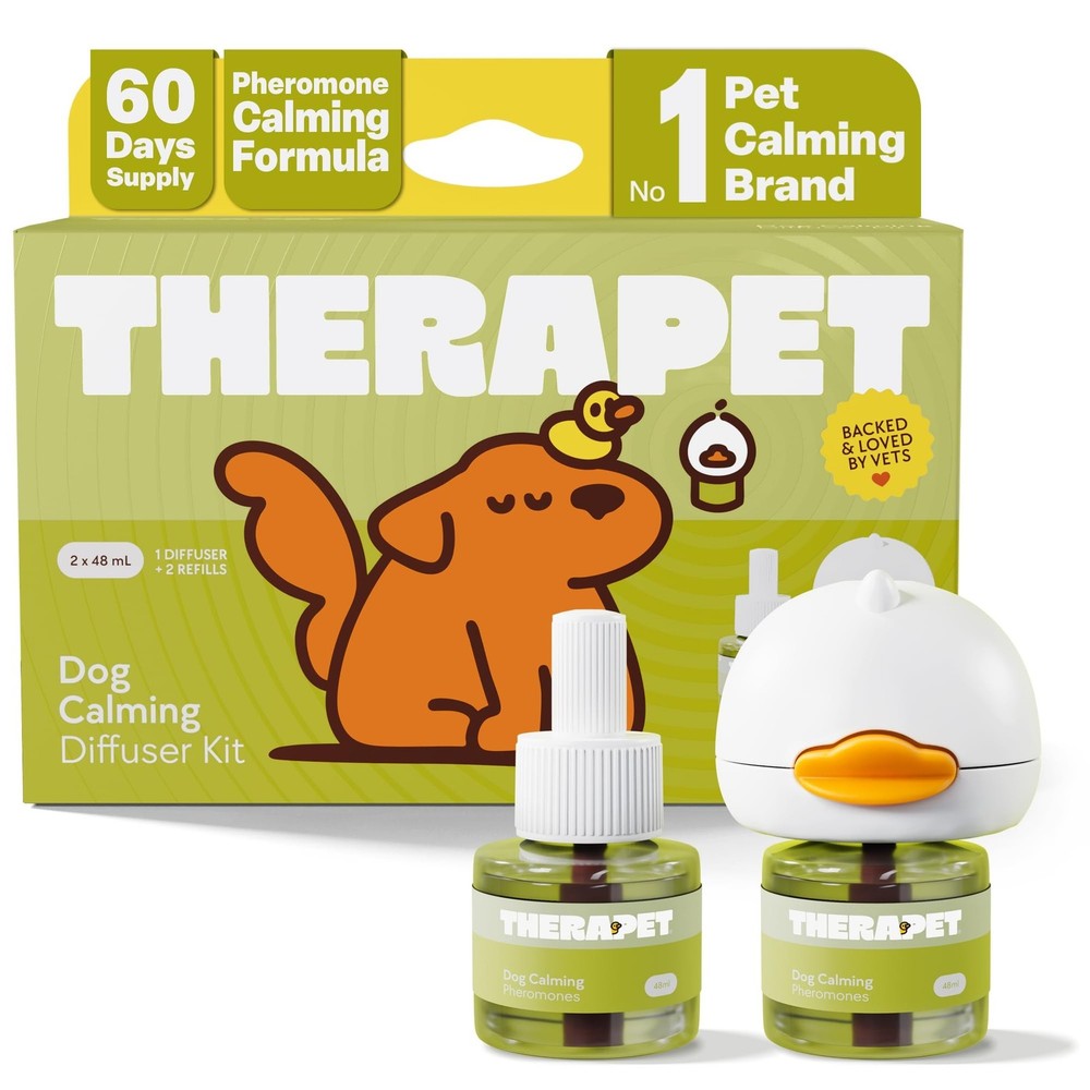 TherapetMD 60-Day Dog Calming Diffuser Kit - Dog Pheromone Diffuser for Stres...