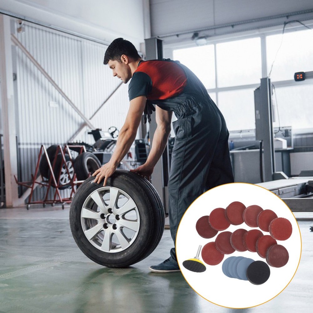 Sander Sandpaper Backing Pad Sanding Discs Set Drill Attachment Paint