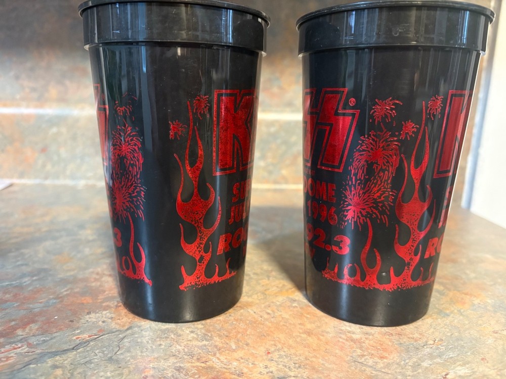 KISS Alive 96/97 promotional tour plastic cups (2)