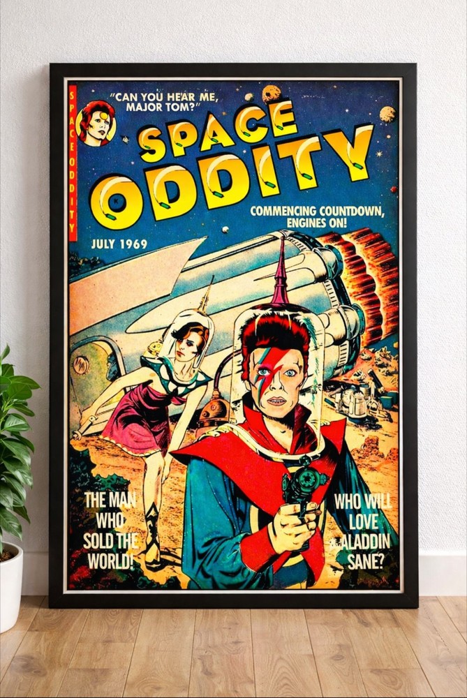 David Bowie Space Oddity Poster Print Size 24x36"