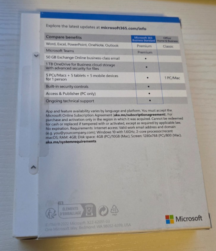 Microsoft 365 Business Standard (1 User)