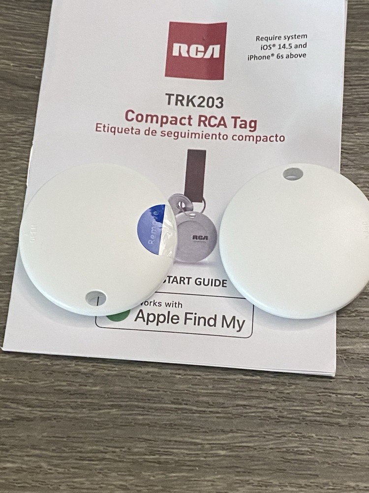 2-Pack: RCA Apple Compatible Bluetooth Trackers Untested