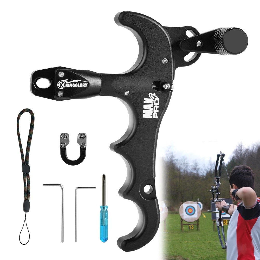 Thumb Release Bow Aid - Compound Bow Release for Adults, 360° Adjustable Bow ...