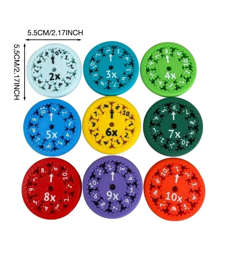 Math Fidget Spinners For Learning Multiplication/Division Spinner Toy For...