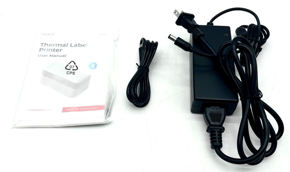 MUNBYN RealWriter 403B Bluetooth Wireless Thermal Printer - White