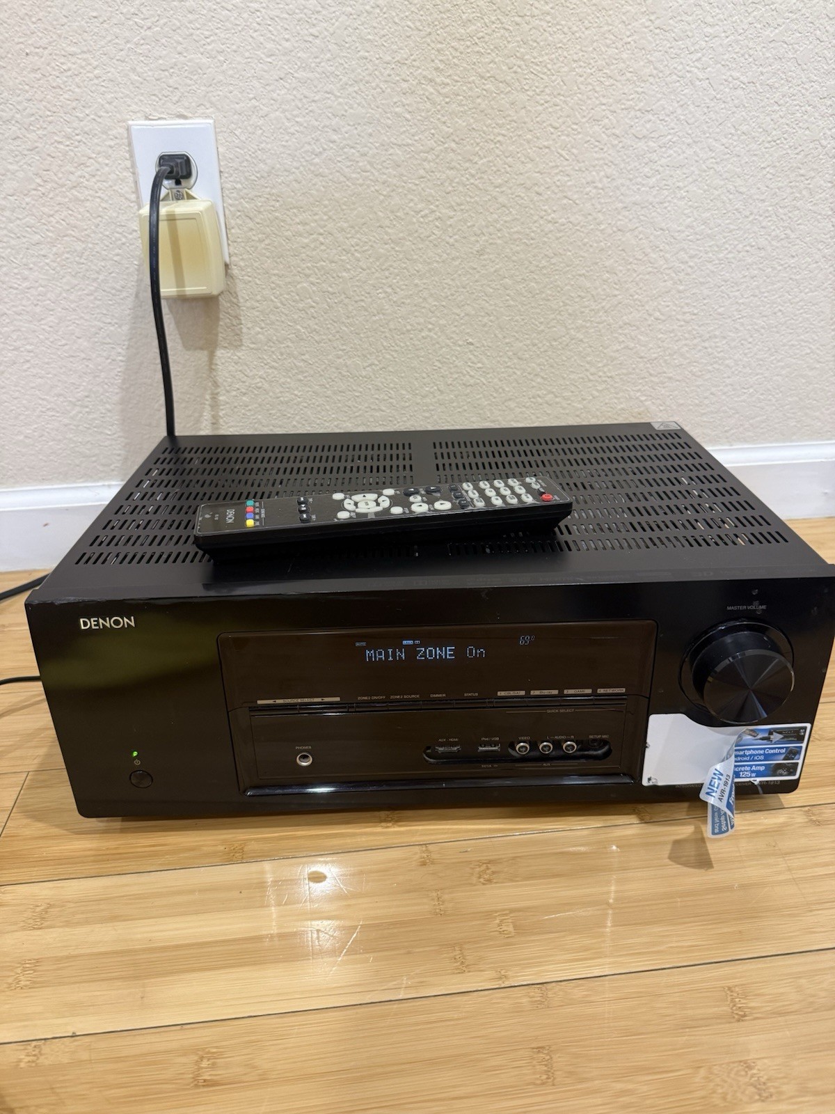 Denon AVR-1913 HDMI 7.1 Channel Integrated Network AV Receiver Remote Bundle