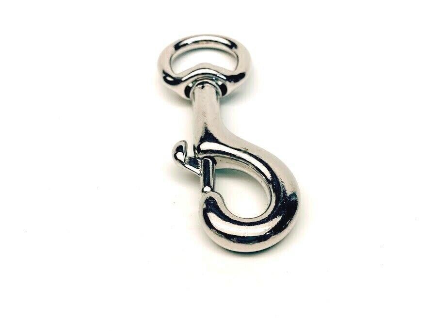 5" Swivel Eye Bolt Snap Hook, Nickel Finish
