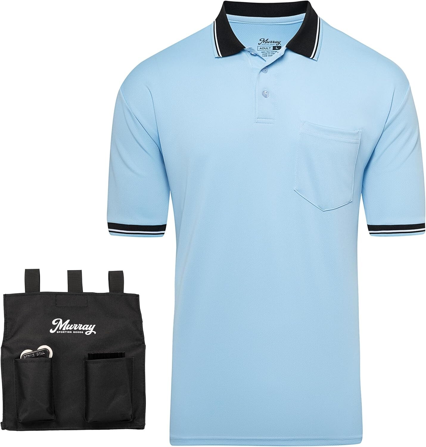 Murray Sporting Goods Umpire Shirt Accessory Kit - Shirt, Bag, Brush, Indicator