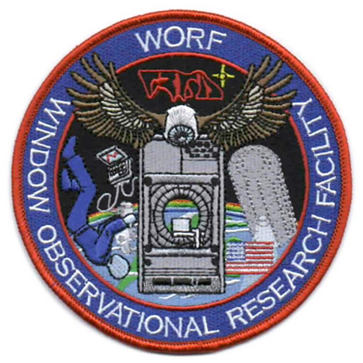 NASA 'WORF' - Window Observational Research Facility Embroidered Payload Patch
