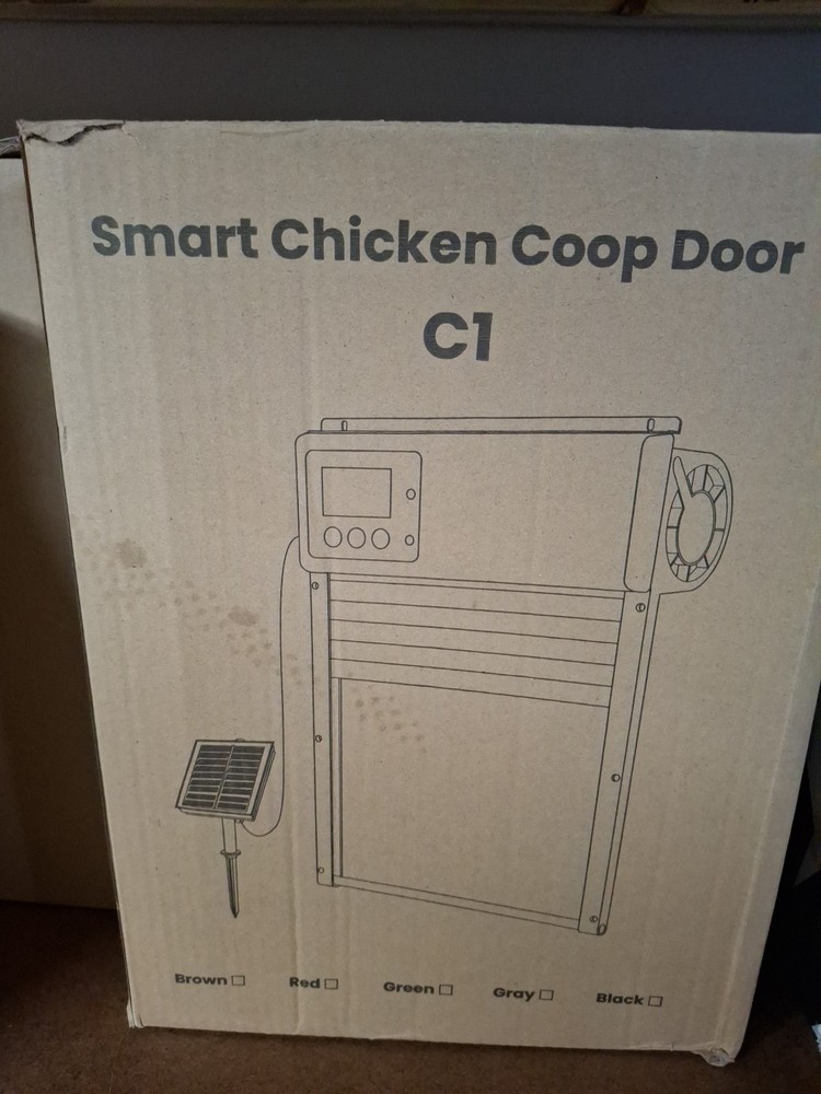 Solar Powered Automatic Chicken Coop Door with Timer/PIR Sensor Modes