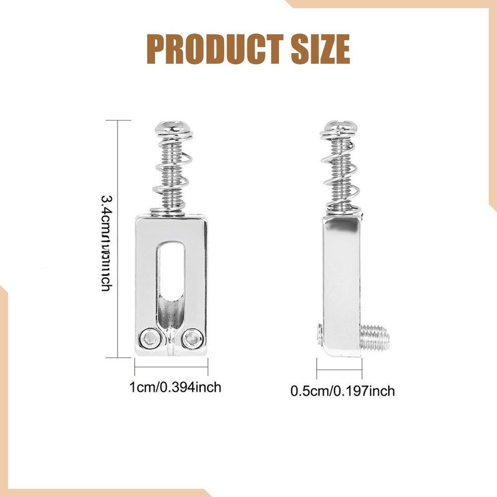 6Pcs Bridge Saddles Professional Playability Replace Components Structural