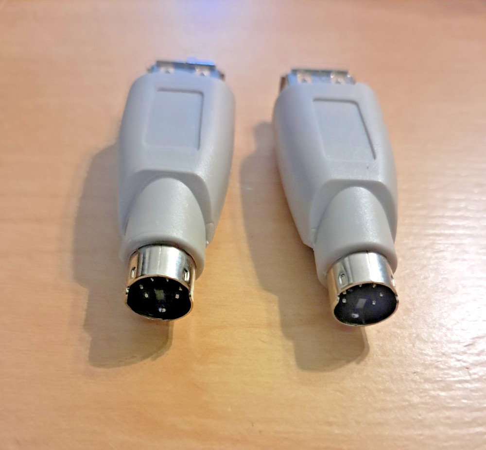 2 each USB to PS-2 Adapter