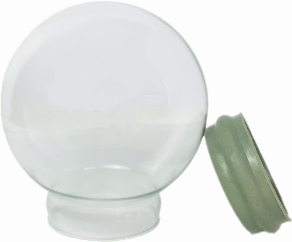 DIY Empty Glass Snow Globe Kit with Accessories (D80mm)