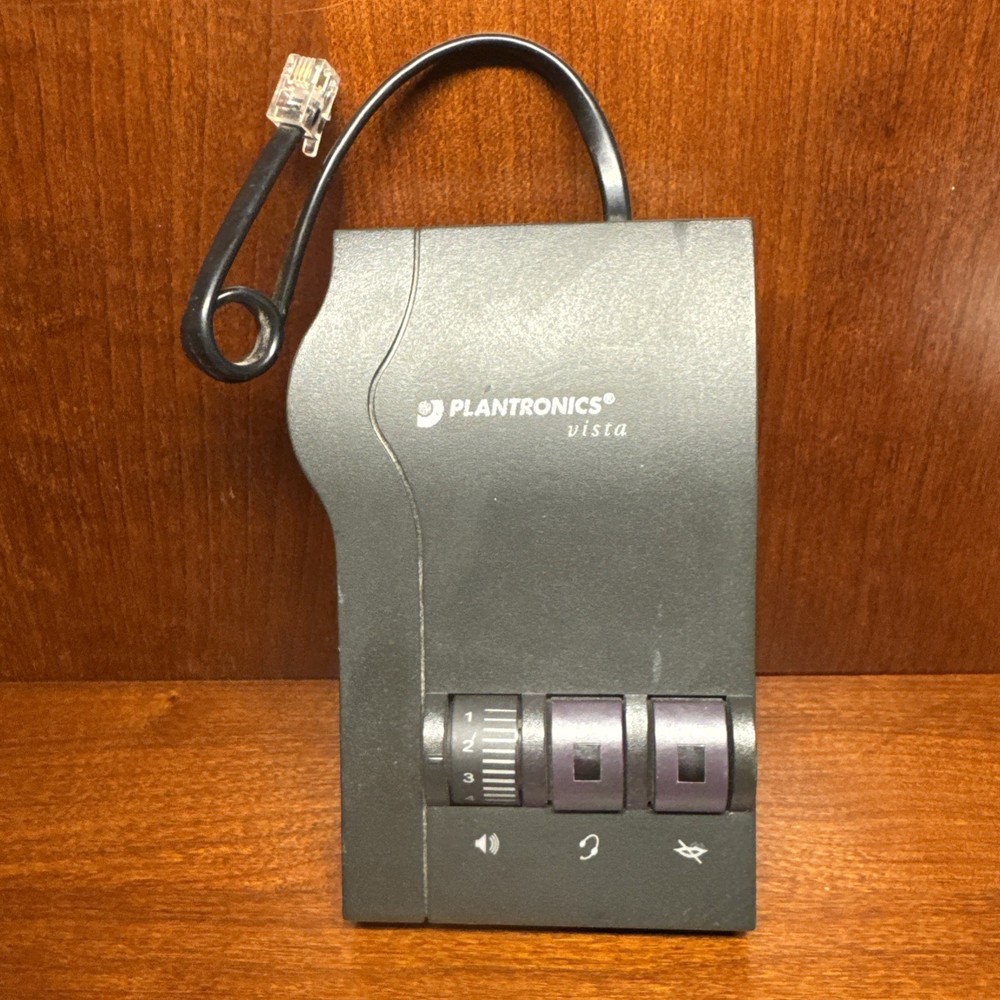 Plantronics M12 Sound Amplifier  Sound Innovation Headset Amplifier Untested