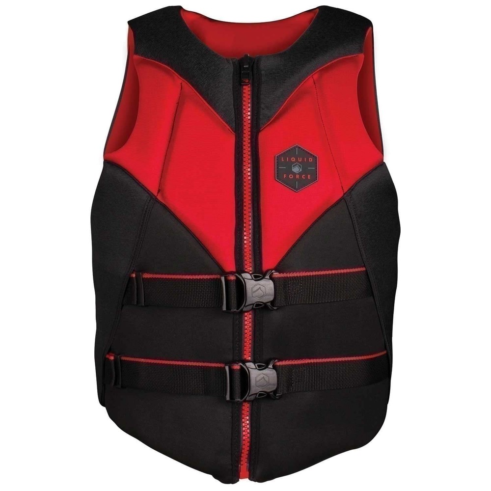 Liquid Force Rush CGA Life Jacket, Black/Red XL