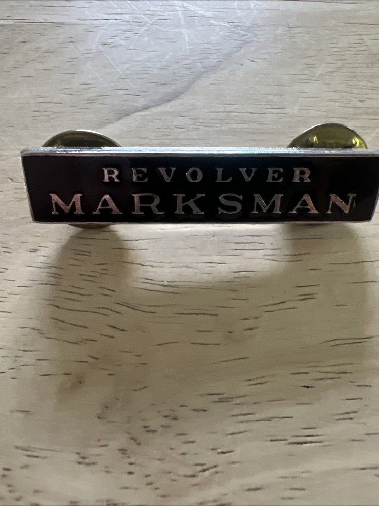 U.S. Military Revolver Marksman Pin Back