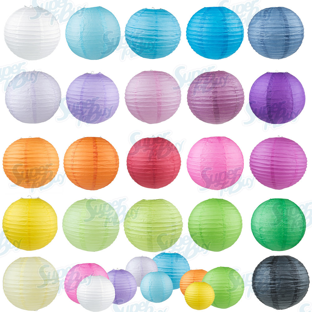 5/10 Pack of 8" 10" 12" 14" 16" Paper Lantern Chinese Decoration Wedding Party