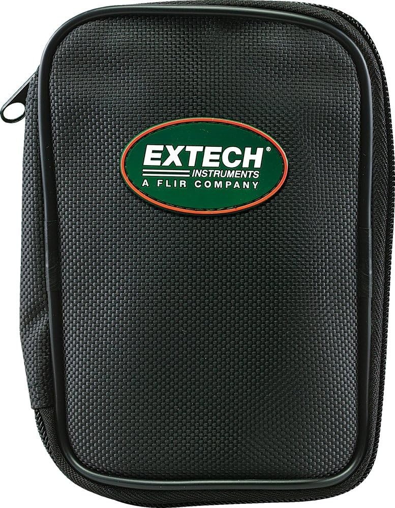 Extech 409996 Medium Zipper Carrying Case Belt Loop Pockets Black Nylon