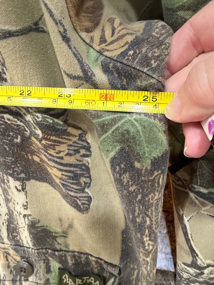 spartan realtree camp button up jacket large