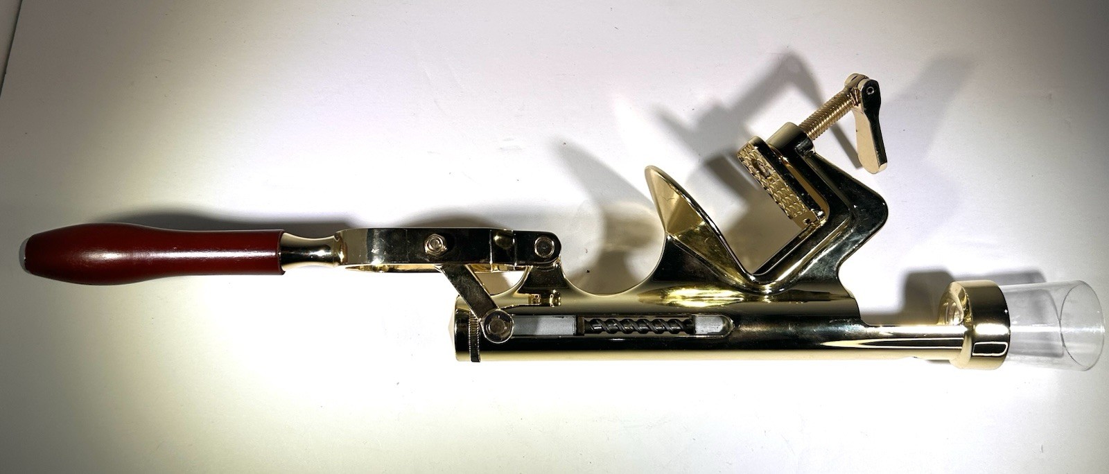 Professional Wine Opener Corkscrew • Counter Mount Speed • Heavy • Gold Chrome