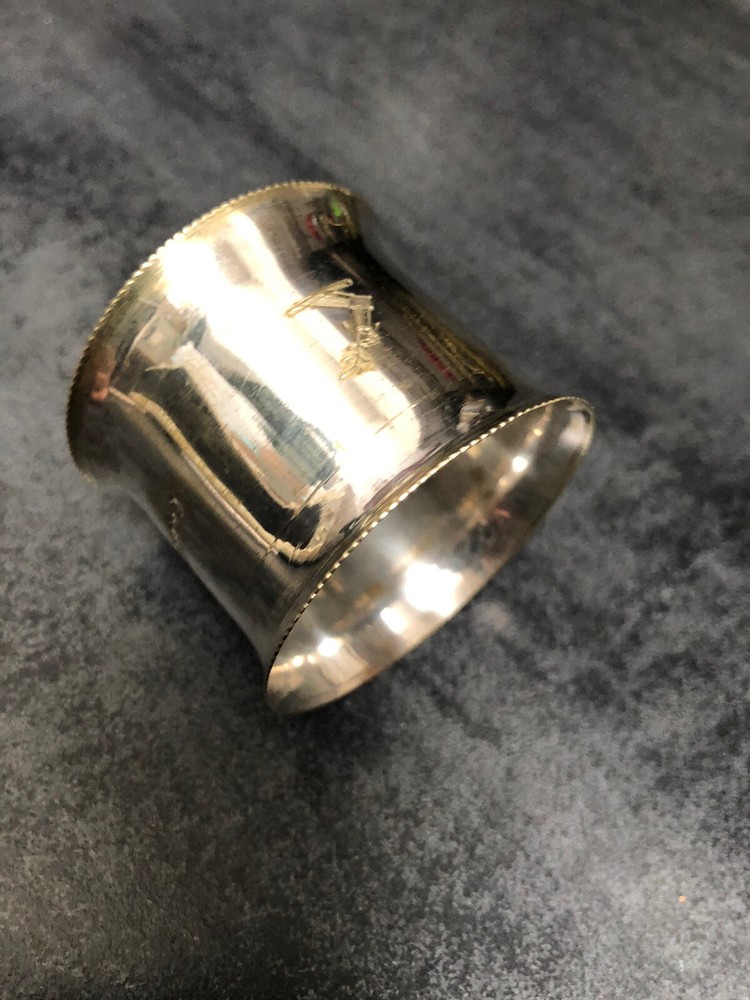 Sterling Silver Napkin Ring Hallmarked 23.7gr