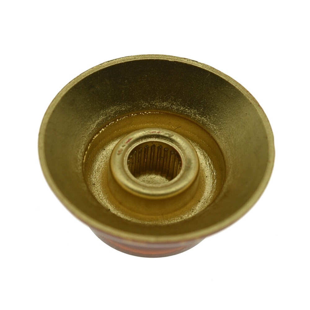 KAISH Guitar Bell Knobs 24 Fine Splines Top Hat Knobs fits Gibson Les Paul Amber