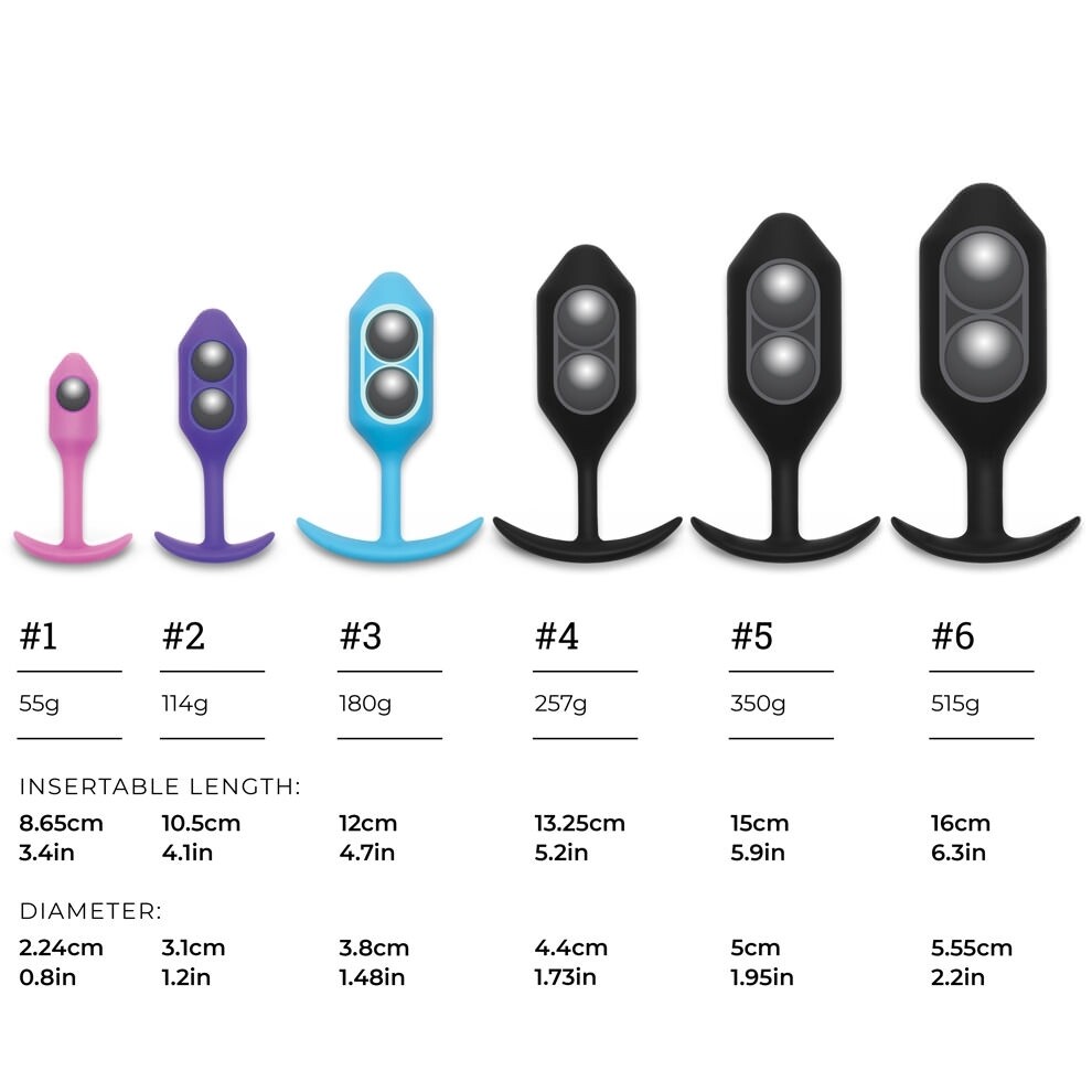 B VIBE SNUG PLUG 3 WEIGHTED ANAL BUTT PLUG