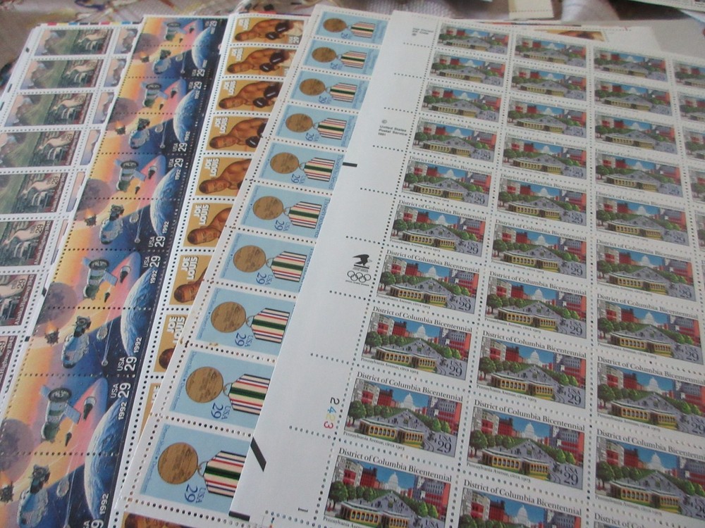 17 Different 29 Cent Sheets with Face Value of $189.95 Under 68 %